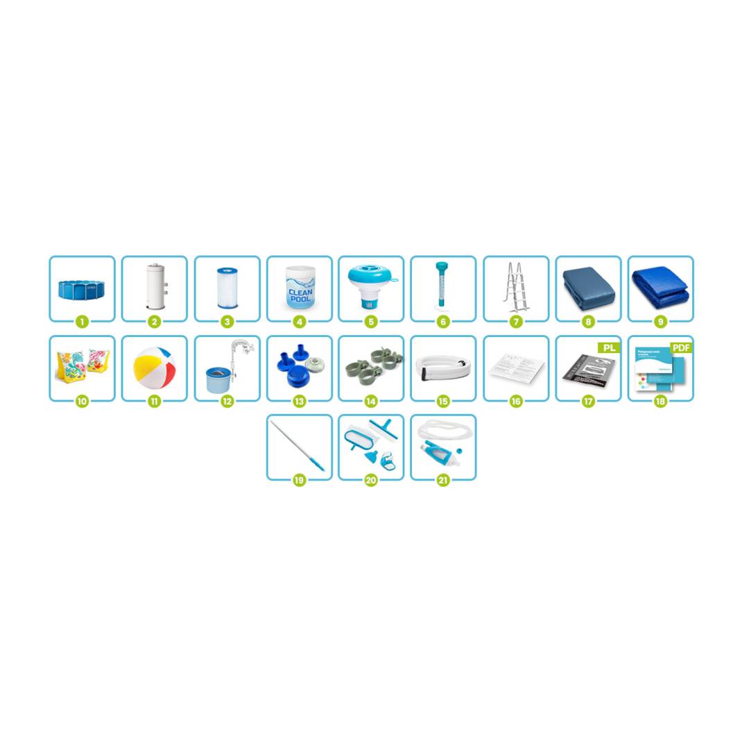 Intex bazen s konstrukcijom 457 x 122 cm, set 21 u 1 šareni_9