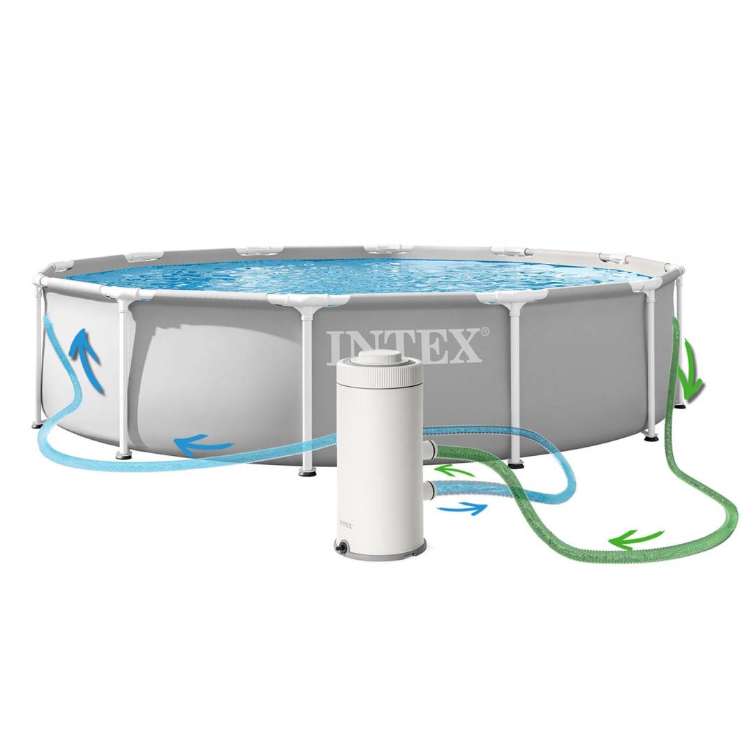 Intex sivi okvirni bazen 366 x 76 cm set 16 u 1 šareni_3