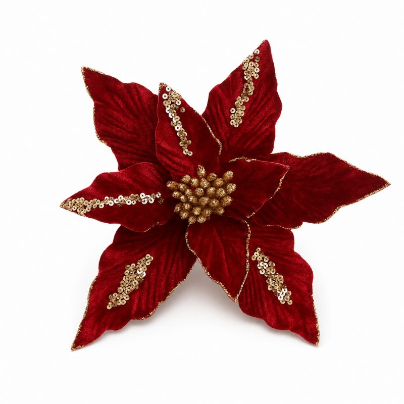 Kuglica za bor, 26 cm, crvena_5