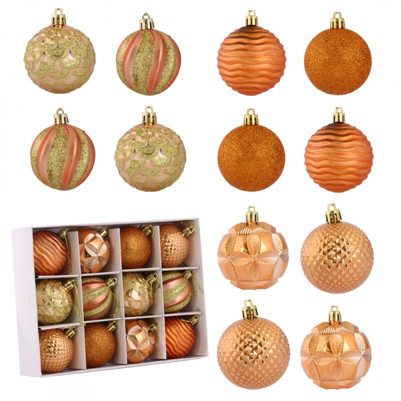 Kuglice za bor – set od 12 kom, 6 cm, BSN10WZ3_1