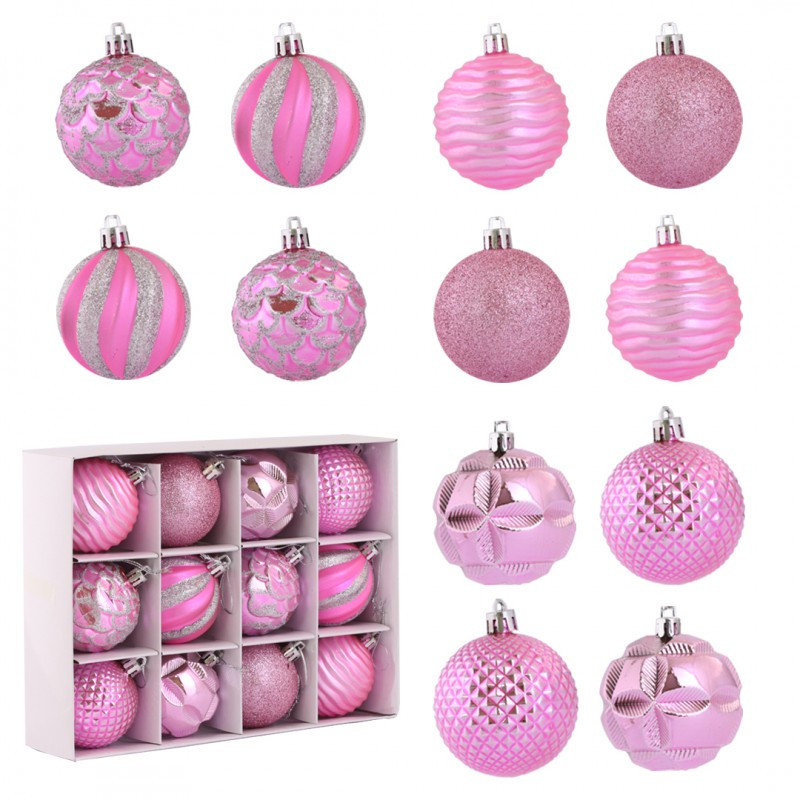 Kuglice za bor – set od 12 kom, 6 cm_1