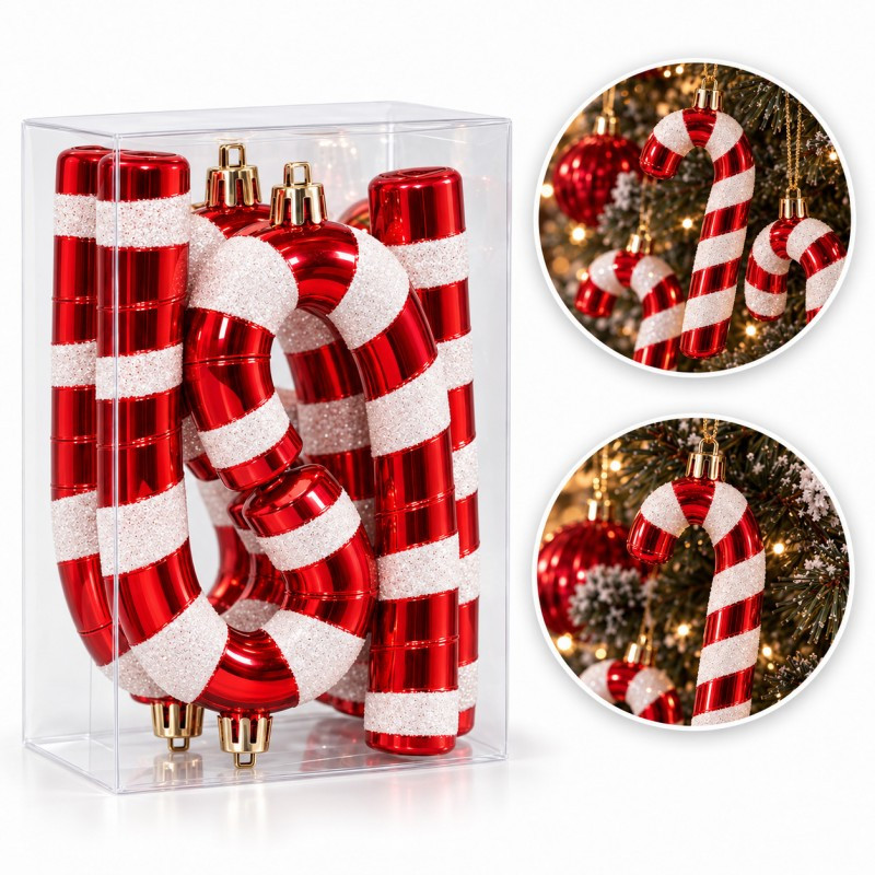Kuglice za bor – set od 4 kom, 7×14 cm, bijele_1