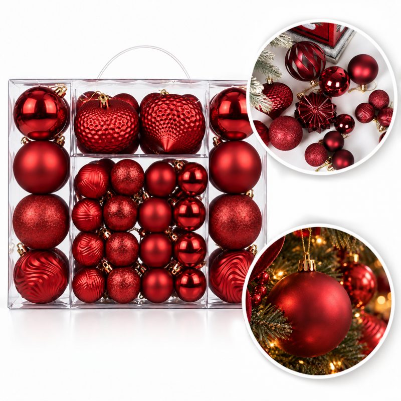 Kuglice za bor – set od 48 kom, 8 cm_1