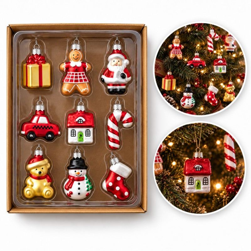 Kuglice za bor – set od 9 kom, 21,5 cm_1