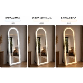 Led Samostojeće Ogledalo Roundy Elegant 160x50cm 2