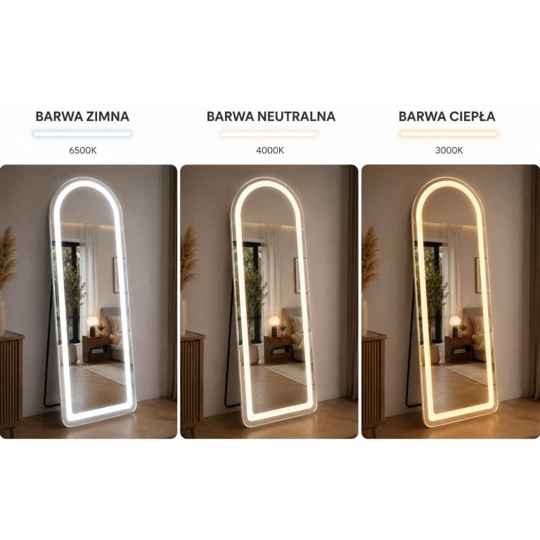Led Samostojeće Ogledalo Roundy Elegant 160x50cm 2