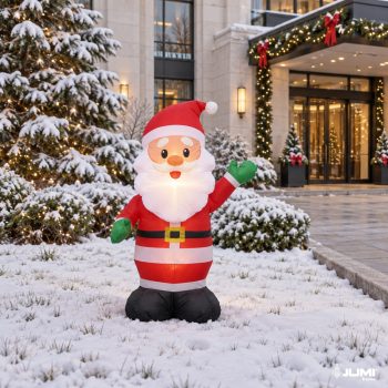 Led Svjetleća Dekoracija 125cm Djed Božičnjak 4