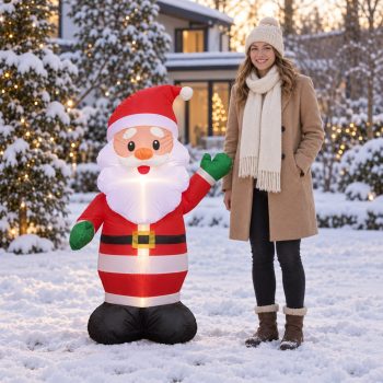 Led Svjetleća Dekoracija 125cm Djed Božičnjak 5