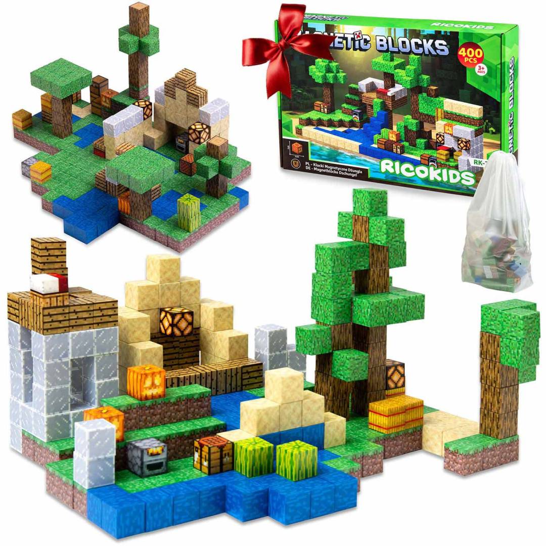 Magnetne kocke 400 komada Ricokids zelene_1