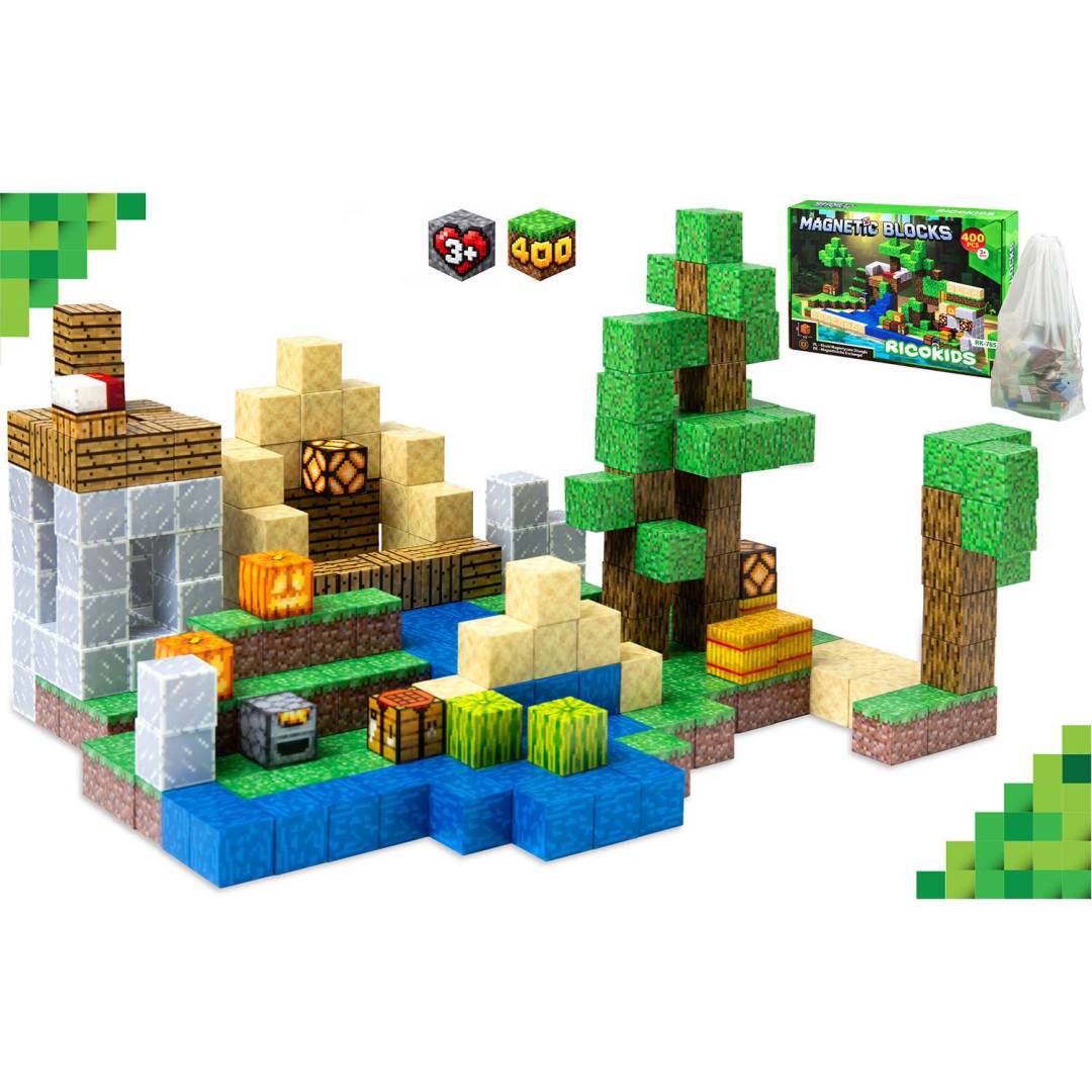 Magnetne kocke 400 komada Ricokids zelene_2