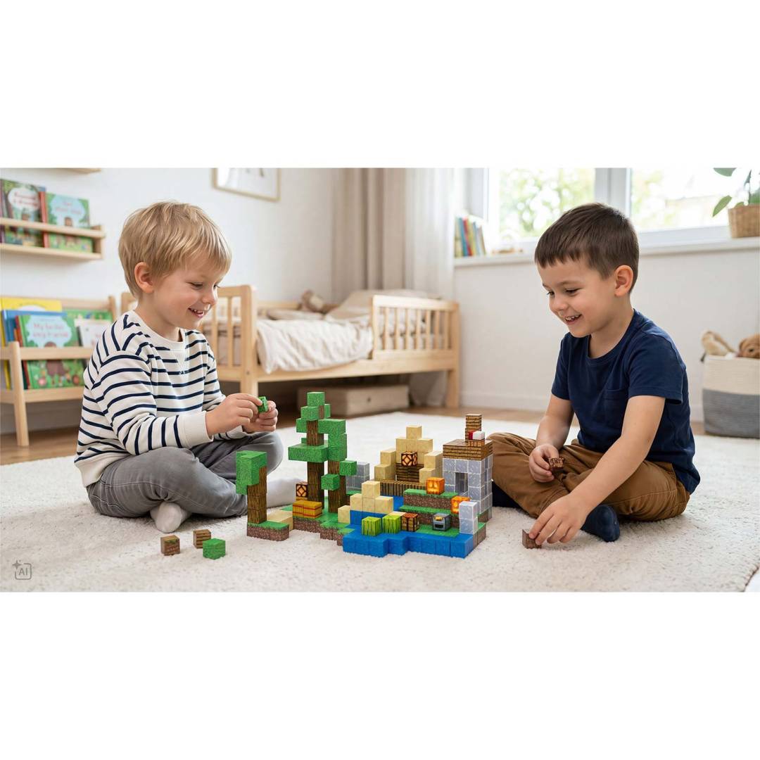 Magnetne kocke 400 komada Ricokids zelene_3