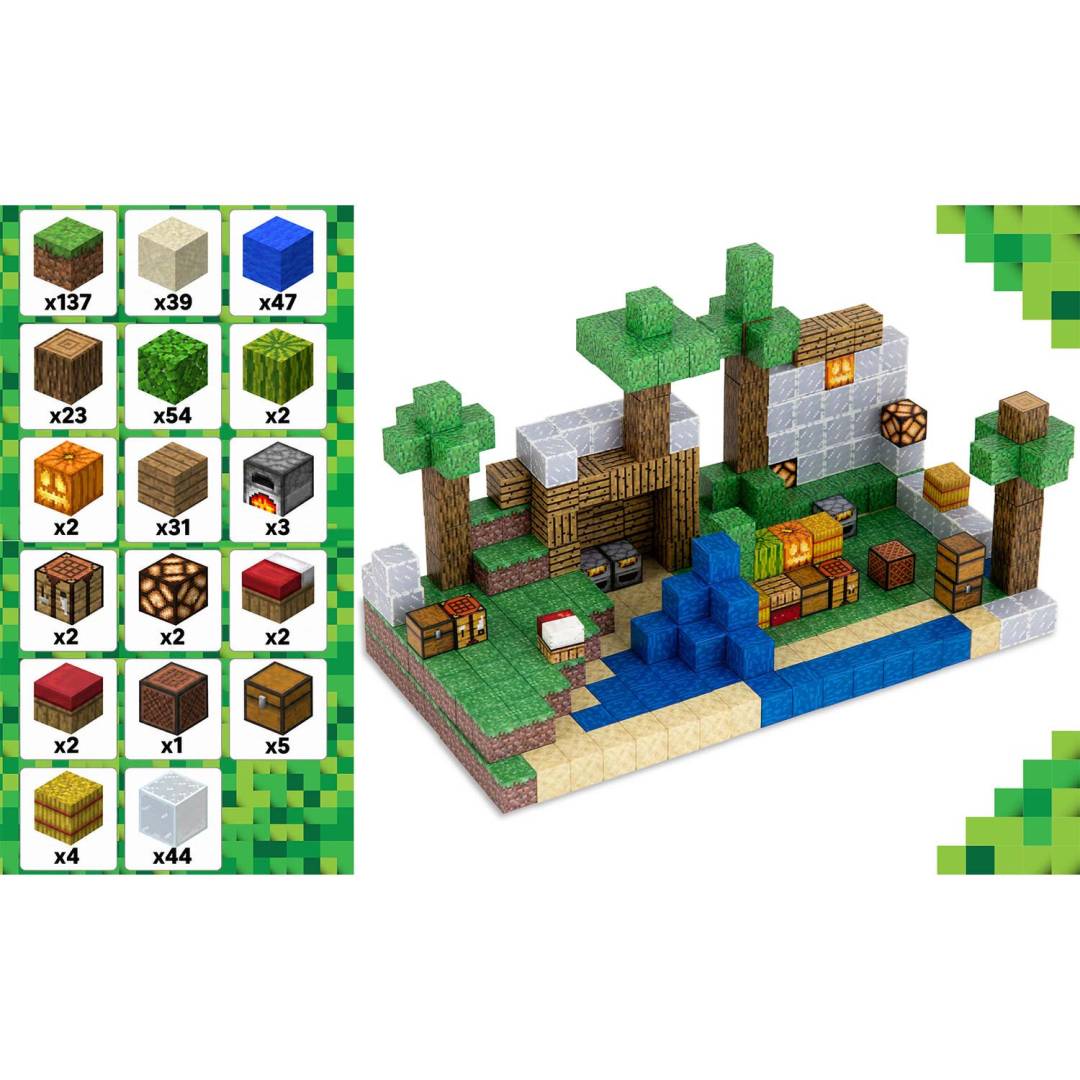 Magnetne kocke 400 komada Ricokids zelene_6