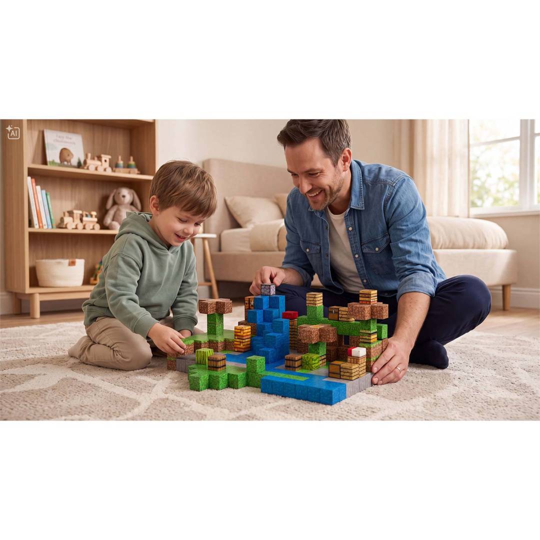 Magnetne kocke 400 komada Ricokids zelene_9
