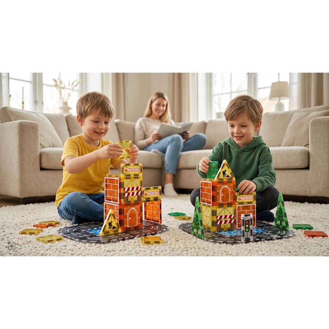 Magnetne kocke Gradilište s vozilima Ricokids 92 dijela_7