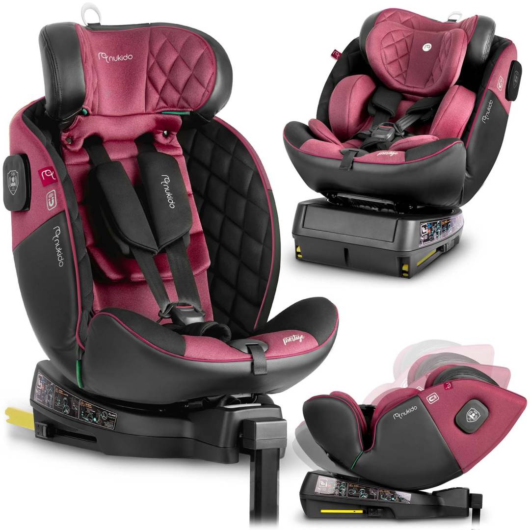 Nukido Prestige Line autosjedalica roza 40–150 cm ISOFIX_1