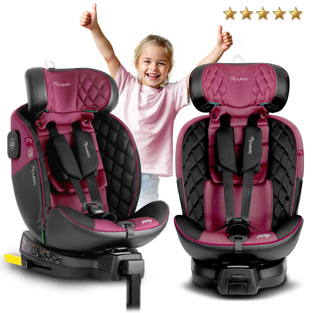 Nukido Prestige Line autosjedalica roza 40–150 cm ISOFIX_14