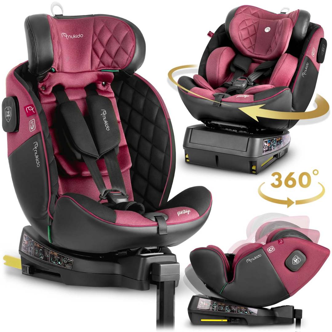 Nukido Prestige Line autosjedalica roza 40–150 cm ISOFIX_16