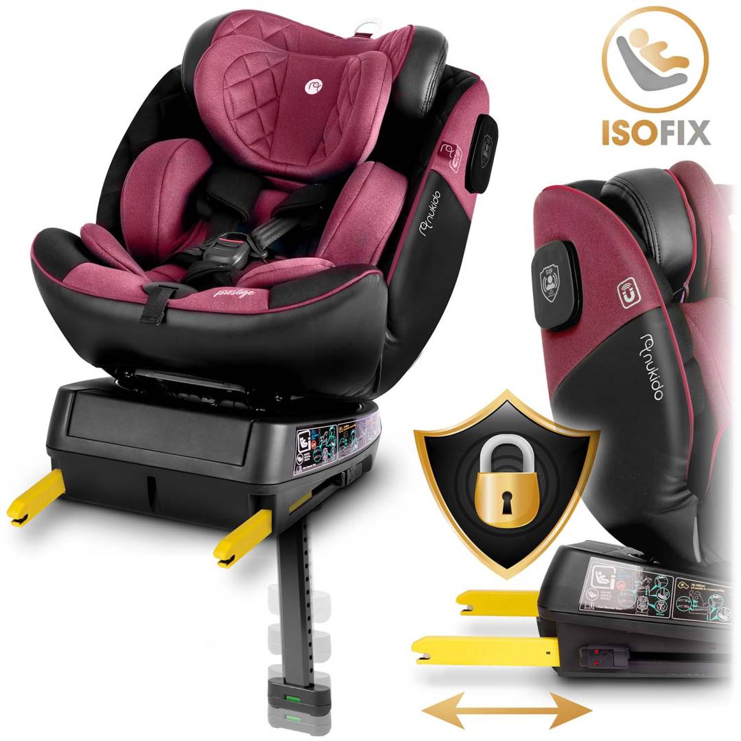 Nukido Prestige Line autosjedalica roza 40–150 cm ISOFIX_5