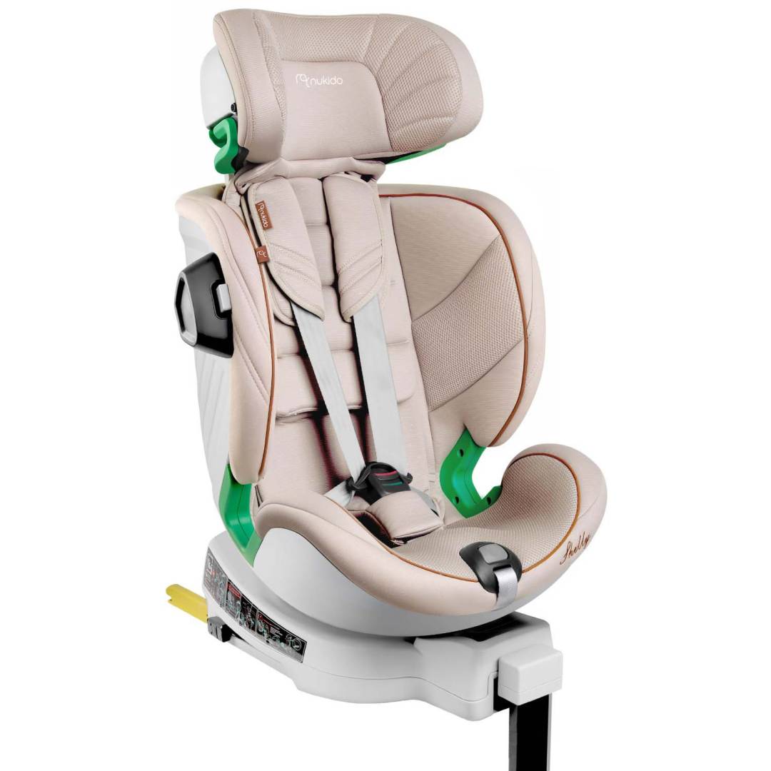 Nukido Shelly autosjedalica i-Size ISOFIX 40–150 cm bež_11