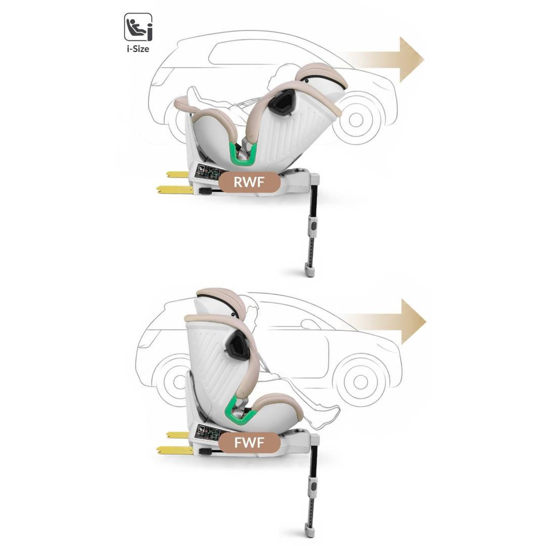 Nukido Shelly autosjedalica i-Size ISOFIX 40–150 cm bež_14