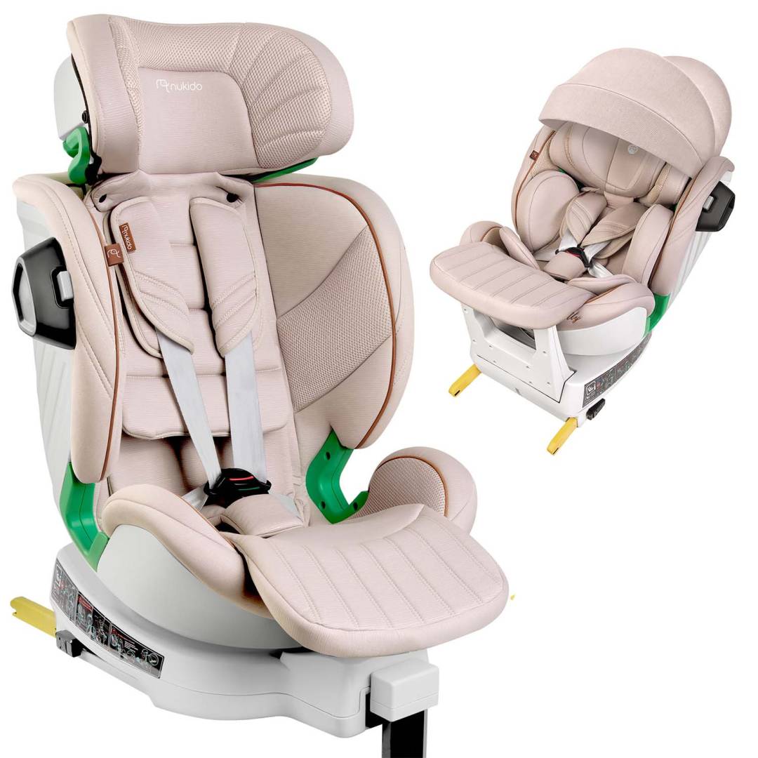 Nukido Shelly autosjedalica i-Size ISOFIX 40–150 cm bež_17