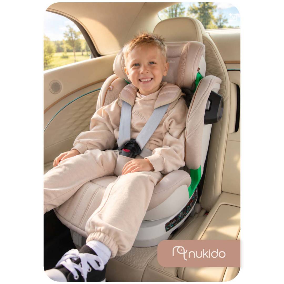 Nukido Shelly autosjedalica i-Size ISOFIX 40–150 cm bež_2