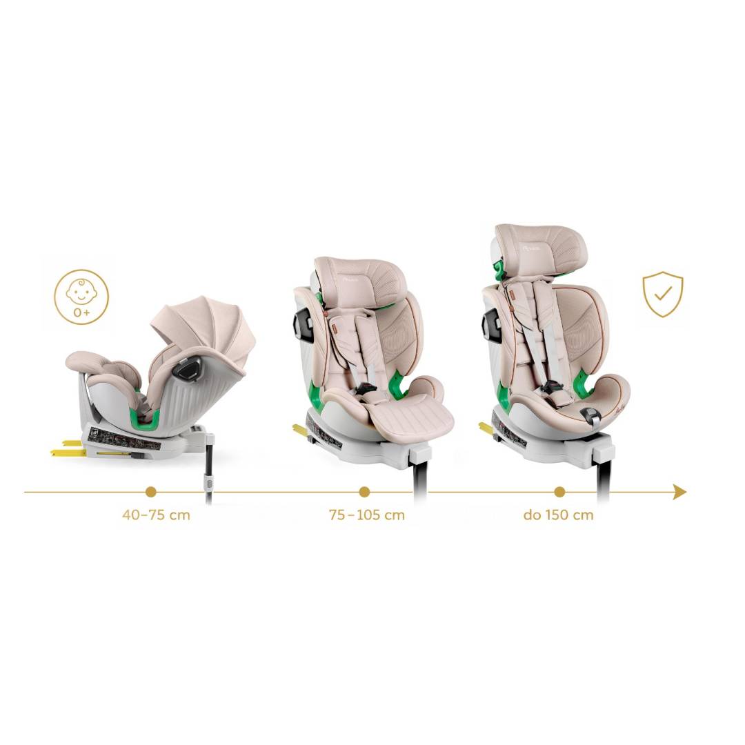 Nukido Shelly autosjedalica i-Size ISOFIX 40–150 cm bež_4