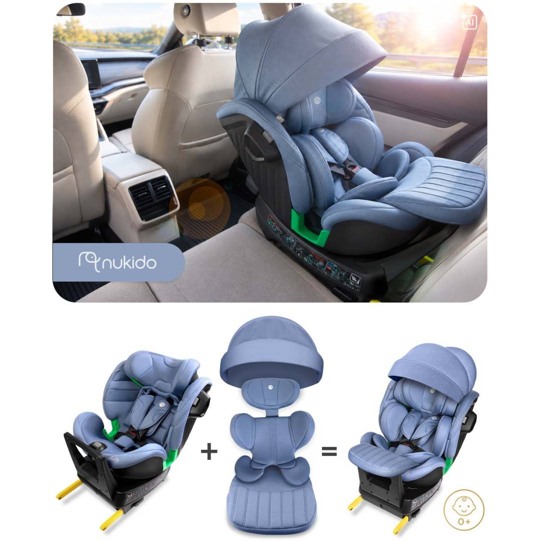 Nukido Shelly bež autosjedalica s ISOFIX sustavom 40–150 cm_13