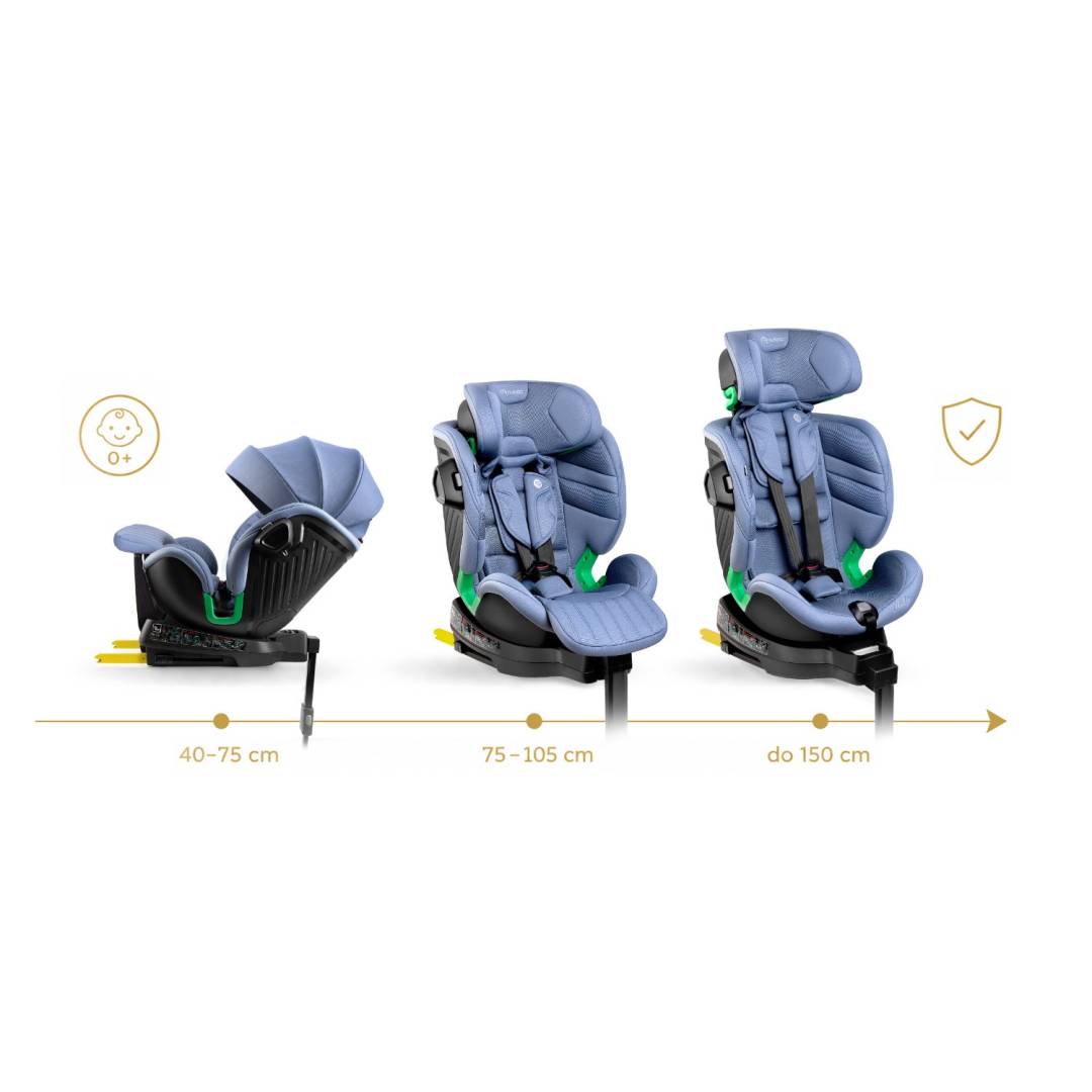 Nukido Shelly bež autosjedalica s ISOFIX sustavom 40–150 cm_4