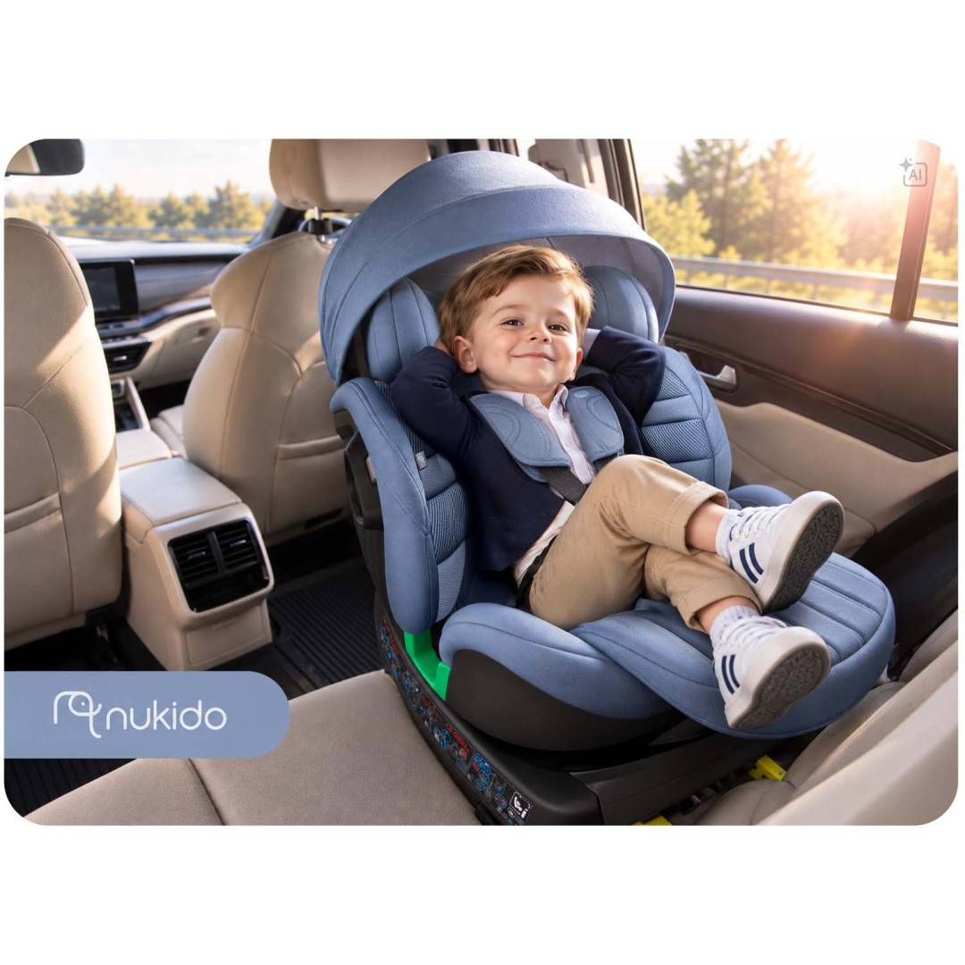 Nukido Shelly bež autosjedalica s ISOFIX sustavom 40–150 cm_5