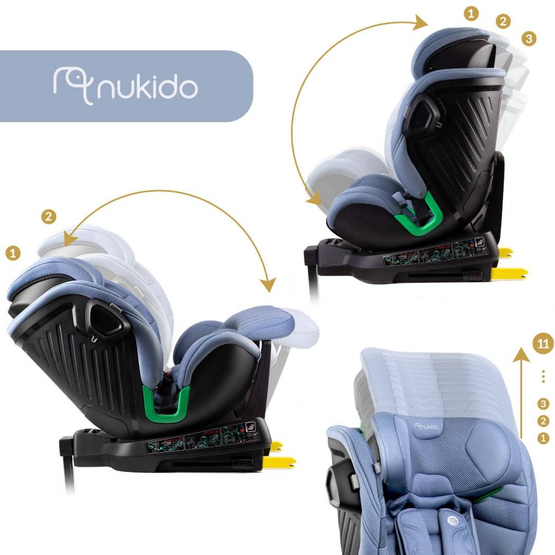 Nukido Shelly bež autosjedalica s ISOFIX sustavom 40–150 cm_7