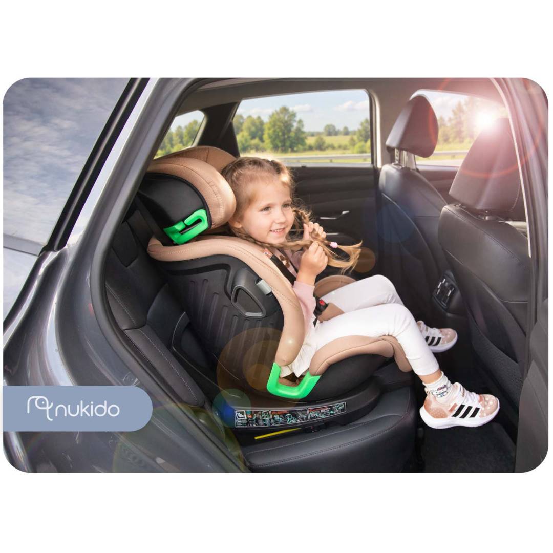 Okretna autosjedalica Nukido Shelly ISOFIX 40–150 cm bež_13