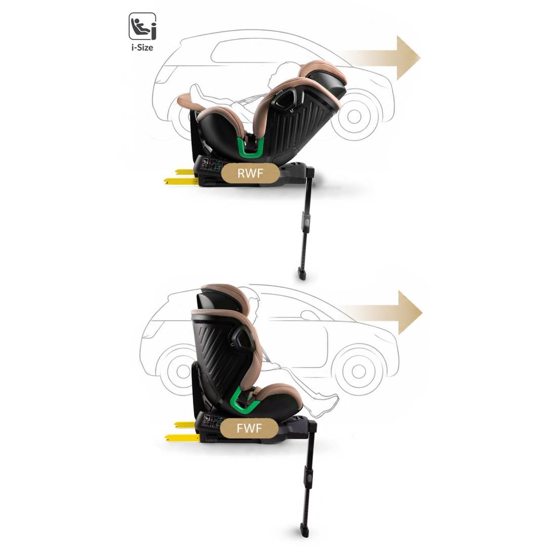 Okretna autosjedalica Nukido Shelly ISOFIX 40–150 cm bež_14