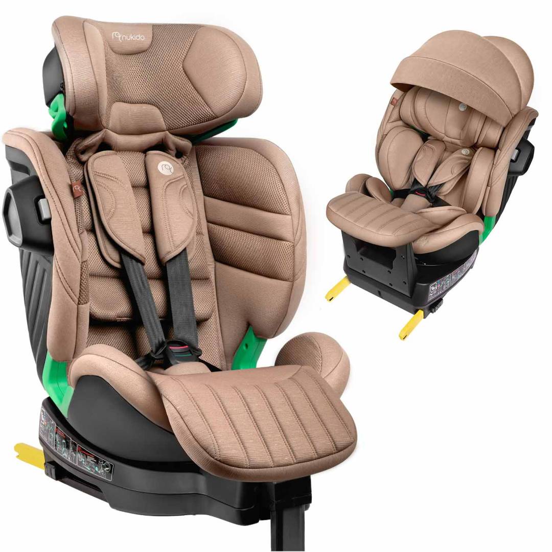 Okretna autosjedalica Nukido Shelly ISOFIX 40–150 cm bež_15