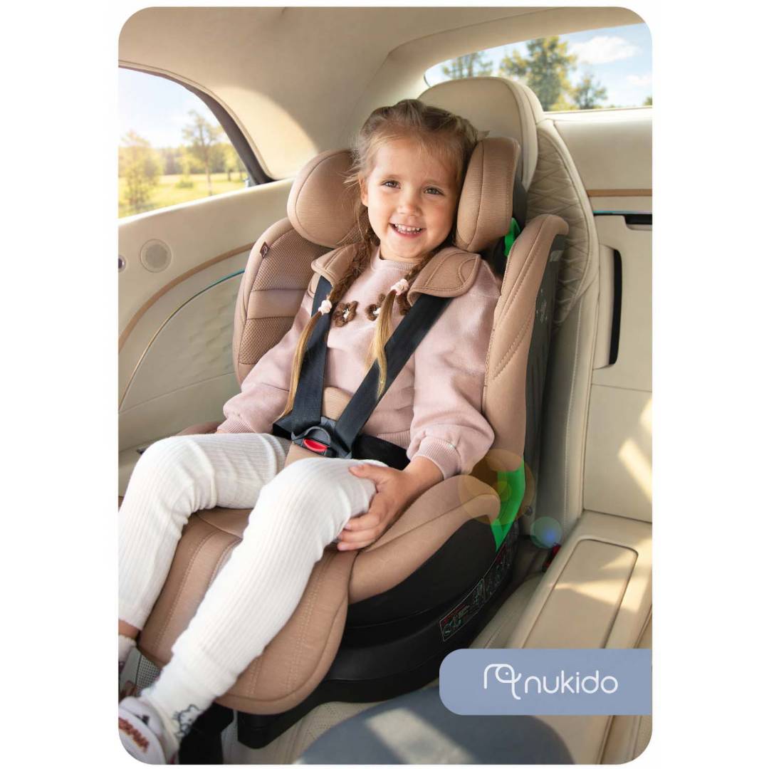 Okretna autosjedalica Nukido Shelly ISOFIX 40–150 cm bež_2
