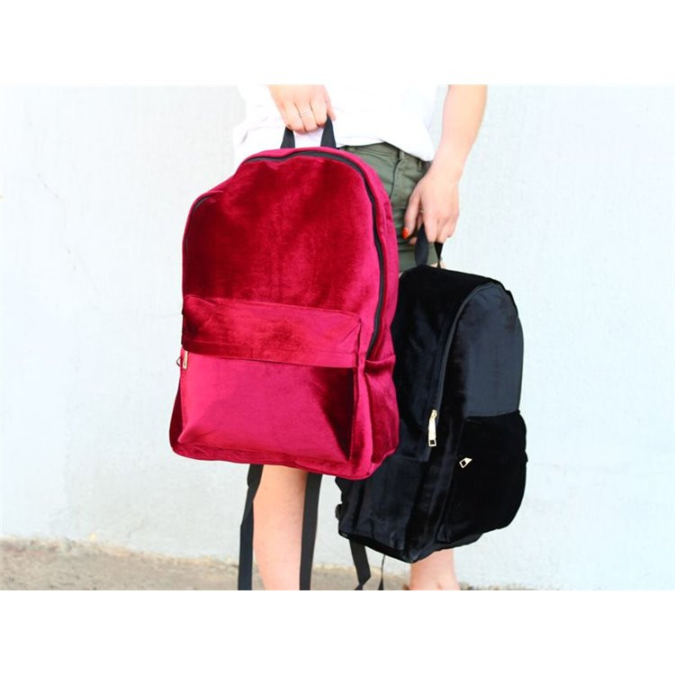 Ruksak – od baršuna, 12×42 cm, bordo_4