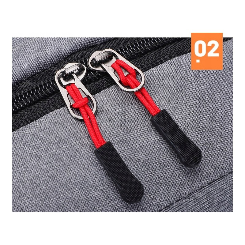 Školski ruksak – s USB priključkom, 43×30 cm, sivi_4