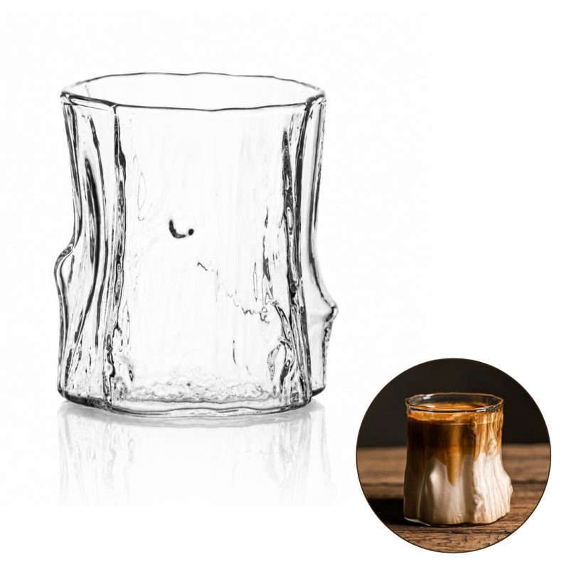 Staklena šalica – drvo, 300 ml_1