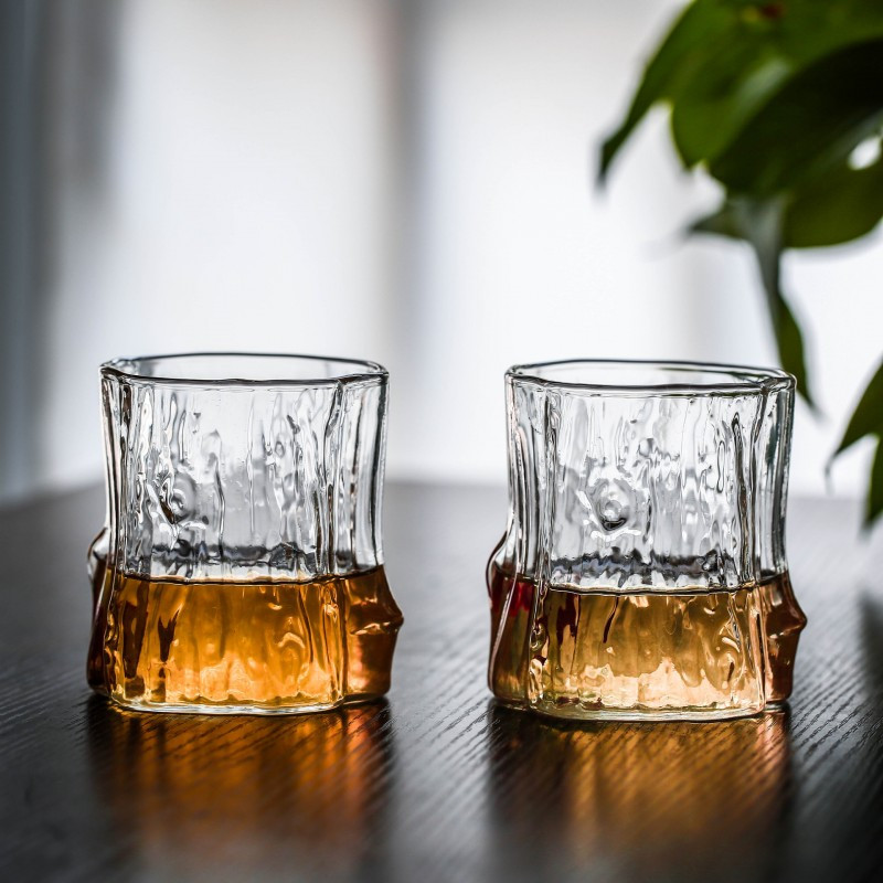 Staklena šalica – drvo, 300 ml_5