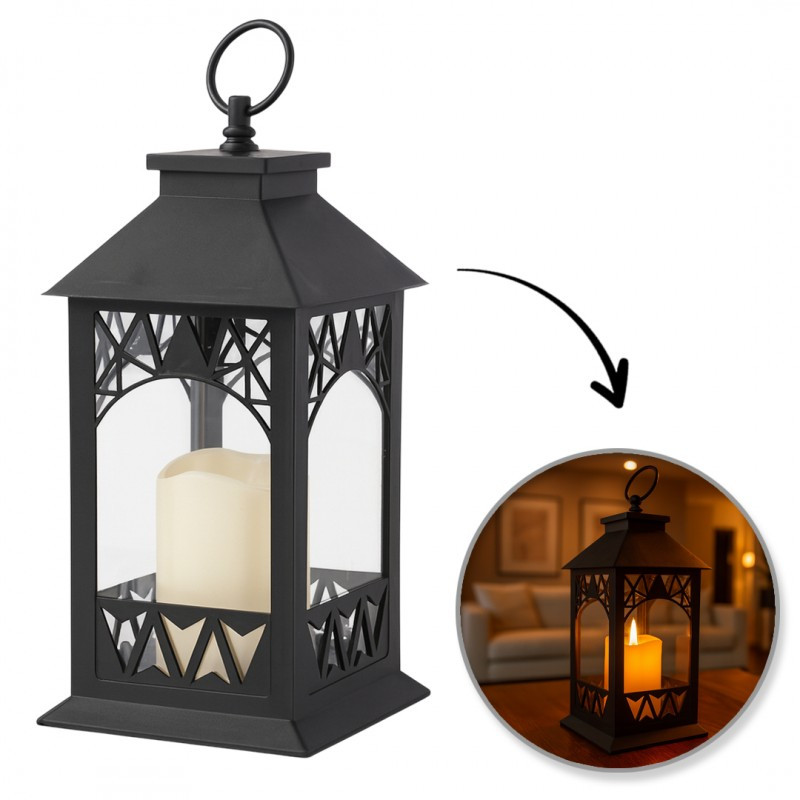 Svijećnjak – LED, 14×30 cm, bež, LAMP56WZ2_1