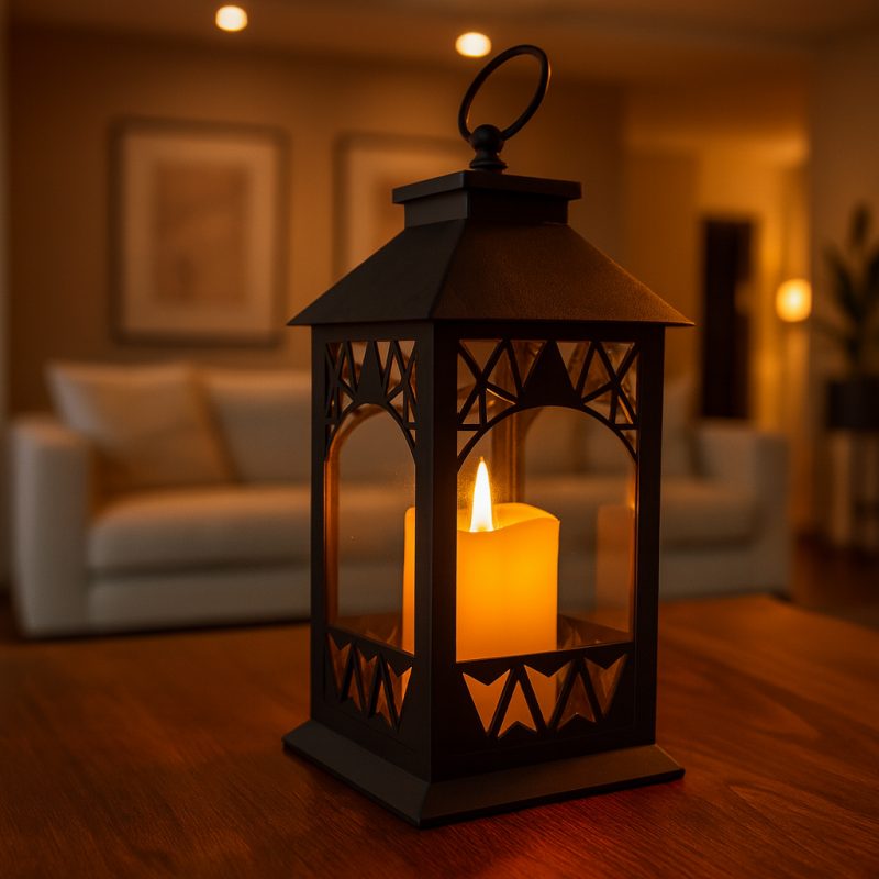 Svijećnjak – LED, 14×30 cm, bež, LAMP56WZ2_2
