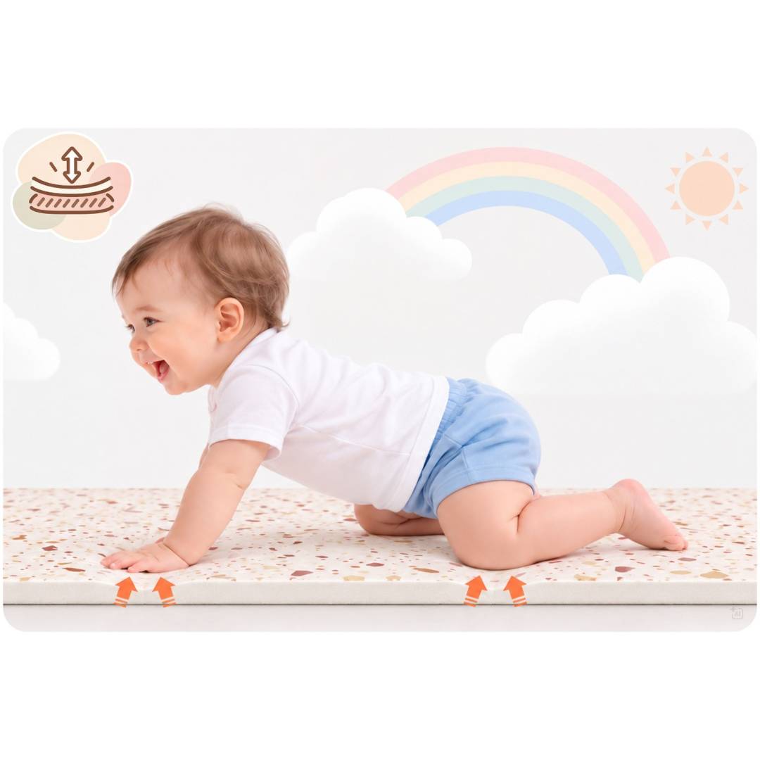 Svijetlosmeđa pjenasta podloga puzzle Ricokids 175 × 118 cm bež_7