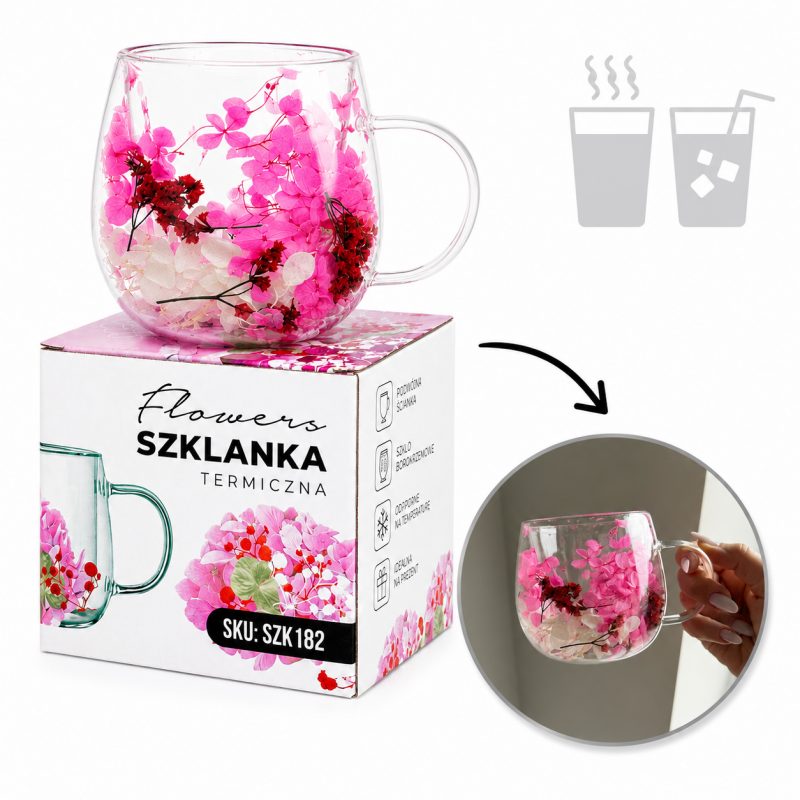 Termo čaša s cvijećem, 300 ml, SZK182_1