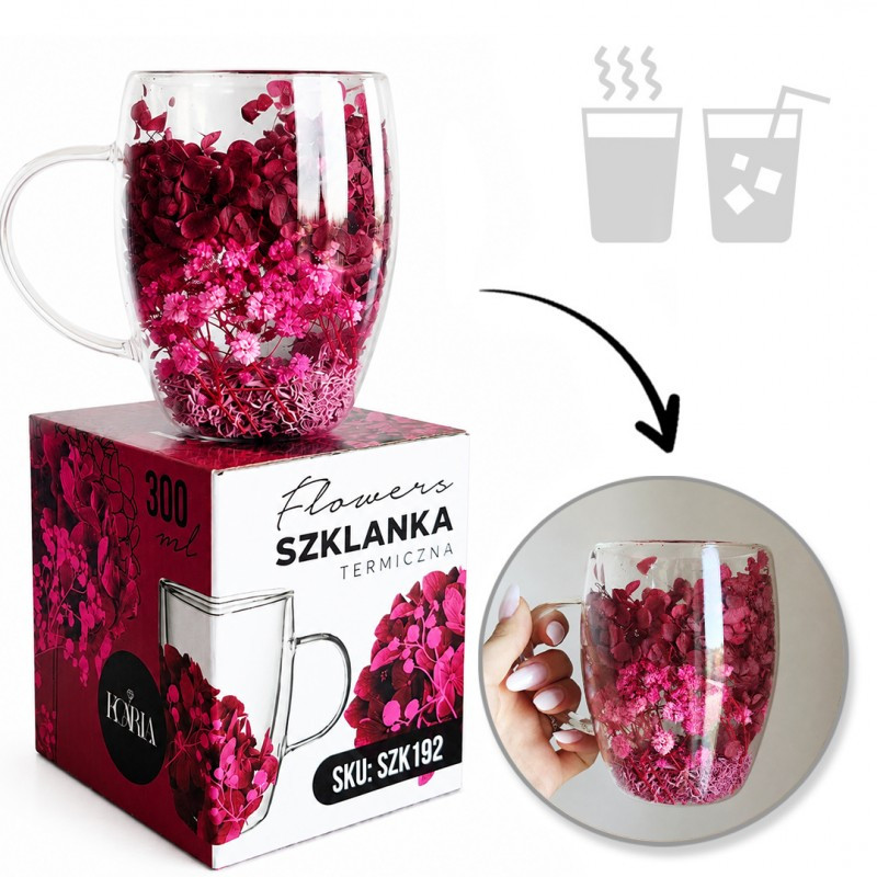 Termo čaša s cvijećem, 300 ml, SZK192_1