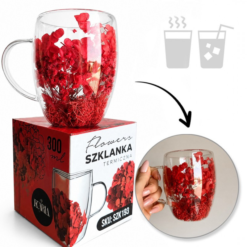 Termo čaša s cvijećem, 300 ml, SZK193_1