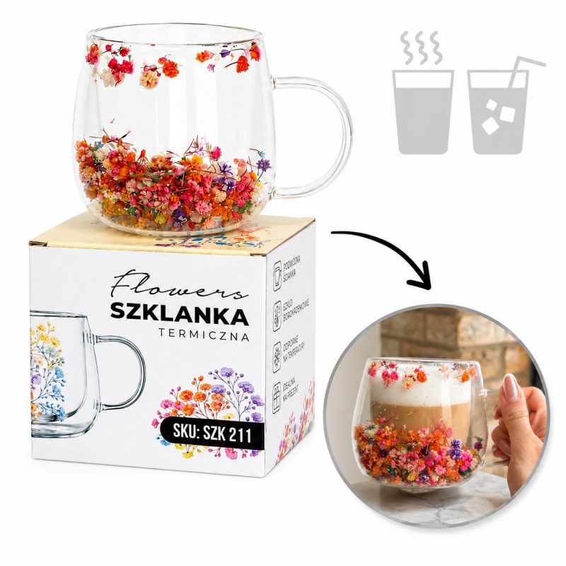 Termo čaša s cvijećem, 300 ml, SZK211_1