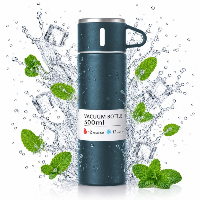 Termos šalica – čelik, 500 ml, plava_1