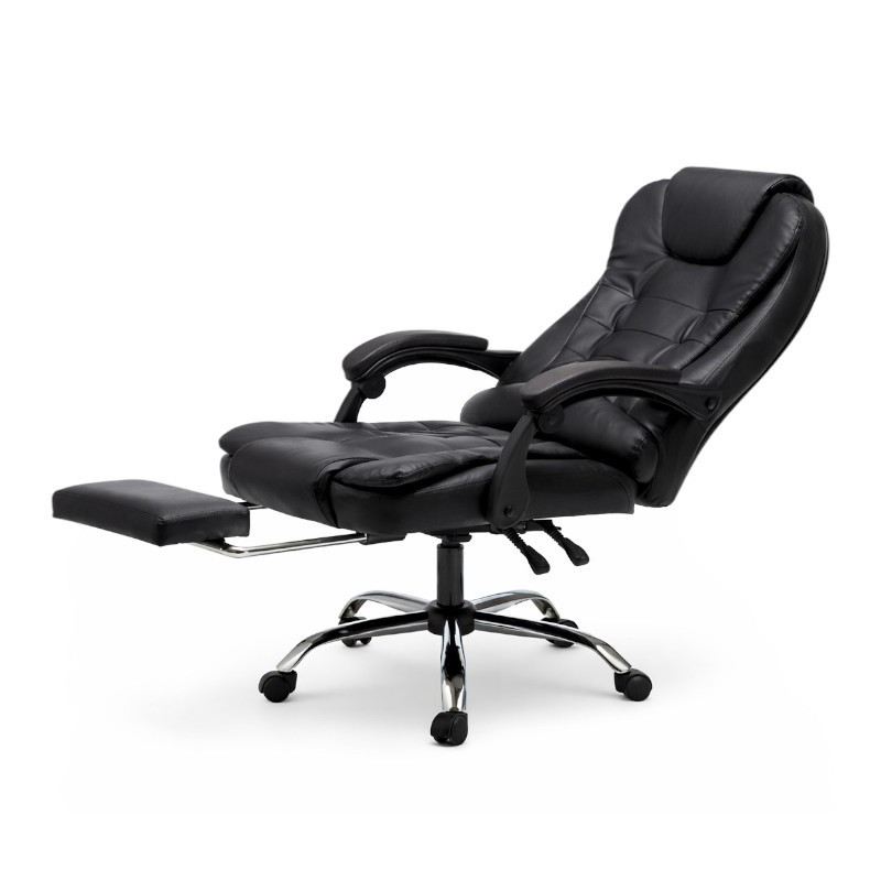 Uredska stolica – Boss, s naslonom za noge, 68×58×34 cm, crna_5