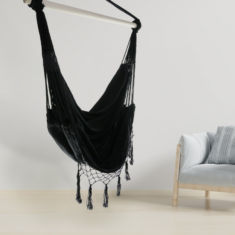 Viseća fotelja – kokon, 62 cm, smeđa_3