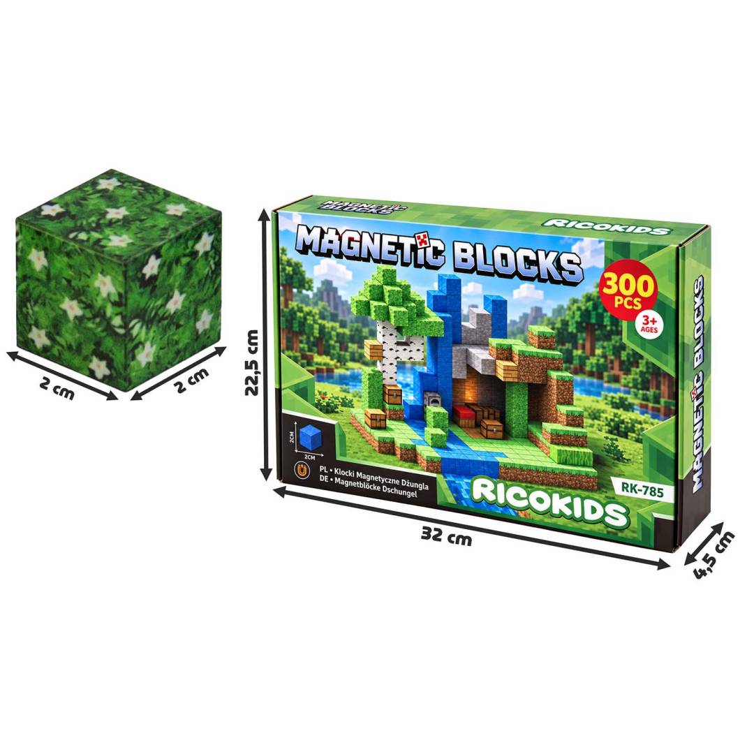 Zelene magnetne kocke 300 komada Ricokids_9